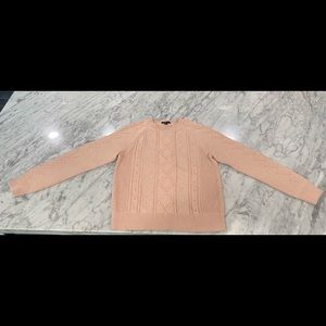 J. Crew light pink sweater, size M